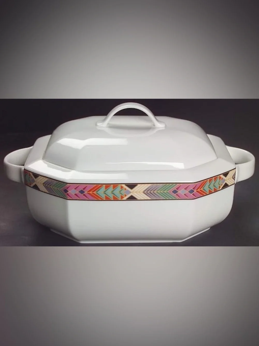 Cheyenne by VILLEROY & BOCH Octagonal Covered Vegetable West Germany Vintage